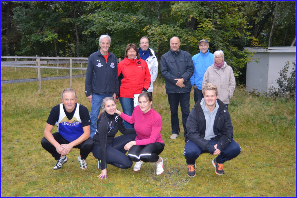 Her er gjengen som laget treningsstevne i Dalen. Foto: Arvid Ottestad
